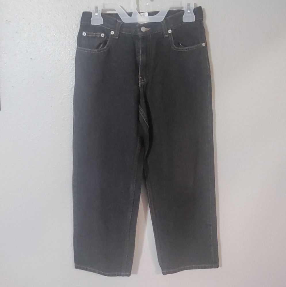 Canyon River black jeans boys size 28 Husky inseems 25
